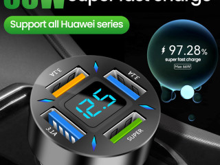 66W 4 Ports USB Car Charger Fast Charging