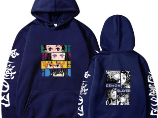 Demon Slayer Anime Hoodie 2023 Hot Sale Pullovers Sweatshirts Harajuku Graphic Printed Tops Casual Hip Hop Streetwear