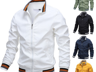 Jacket Men Spring Solid Bomber Jackets Male Casual High Street Loose Zipper Coats Mens Couple Windbreaker Outwears Oversize Coat