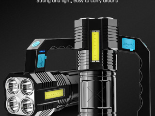 Powerful LED Flashlight USB Rechargeable Handheld Lantern Camping Portable Lamp